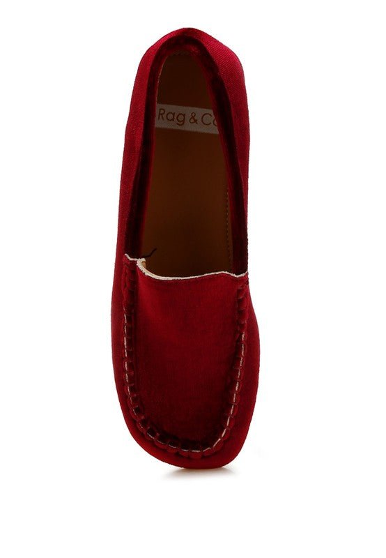 Robua Velvet Flat Loafers - Loving It Shop