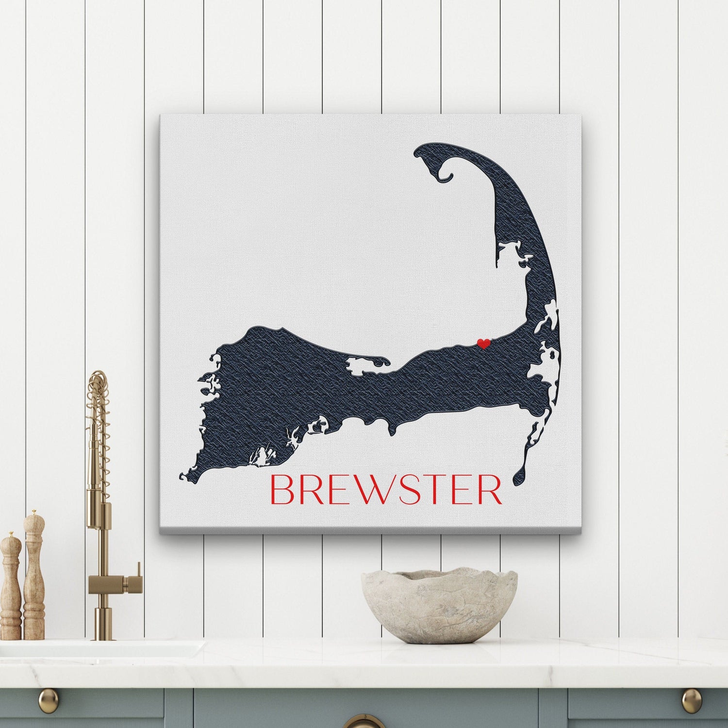 Cape Cod Canvas Customizable Silhouette Wall Decor