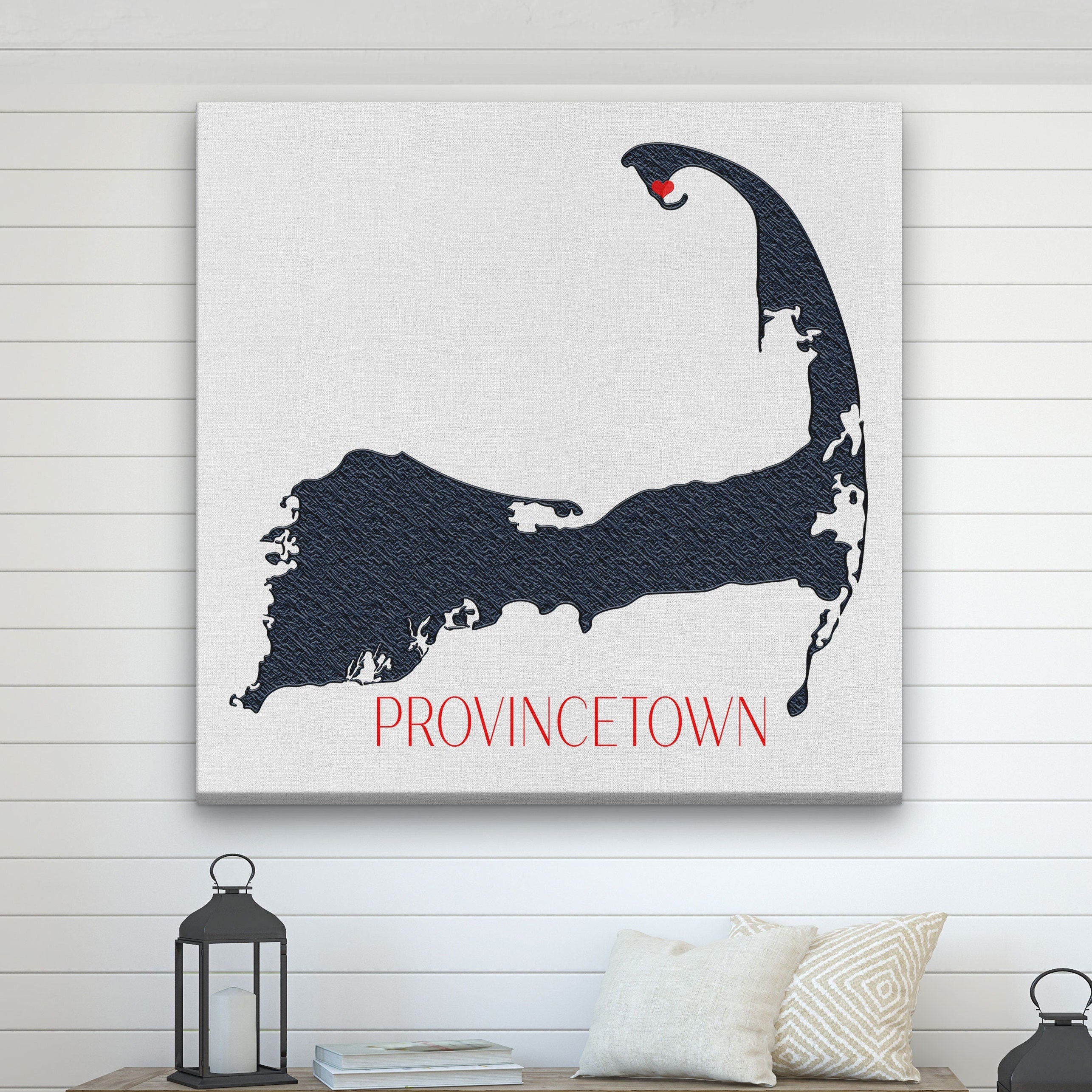 Cape Cod Canvas Customizable Silhouette Wall Decor