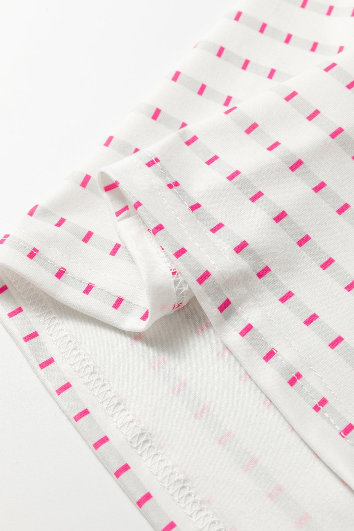 Rose Stripe Raglan Patchwork Long Sleeve Tee