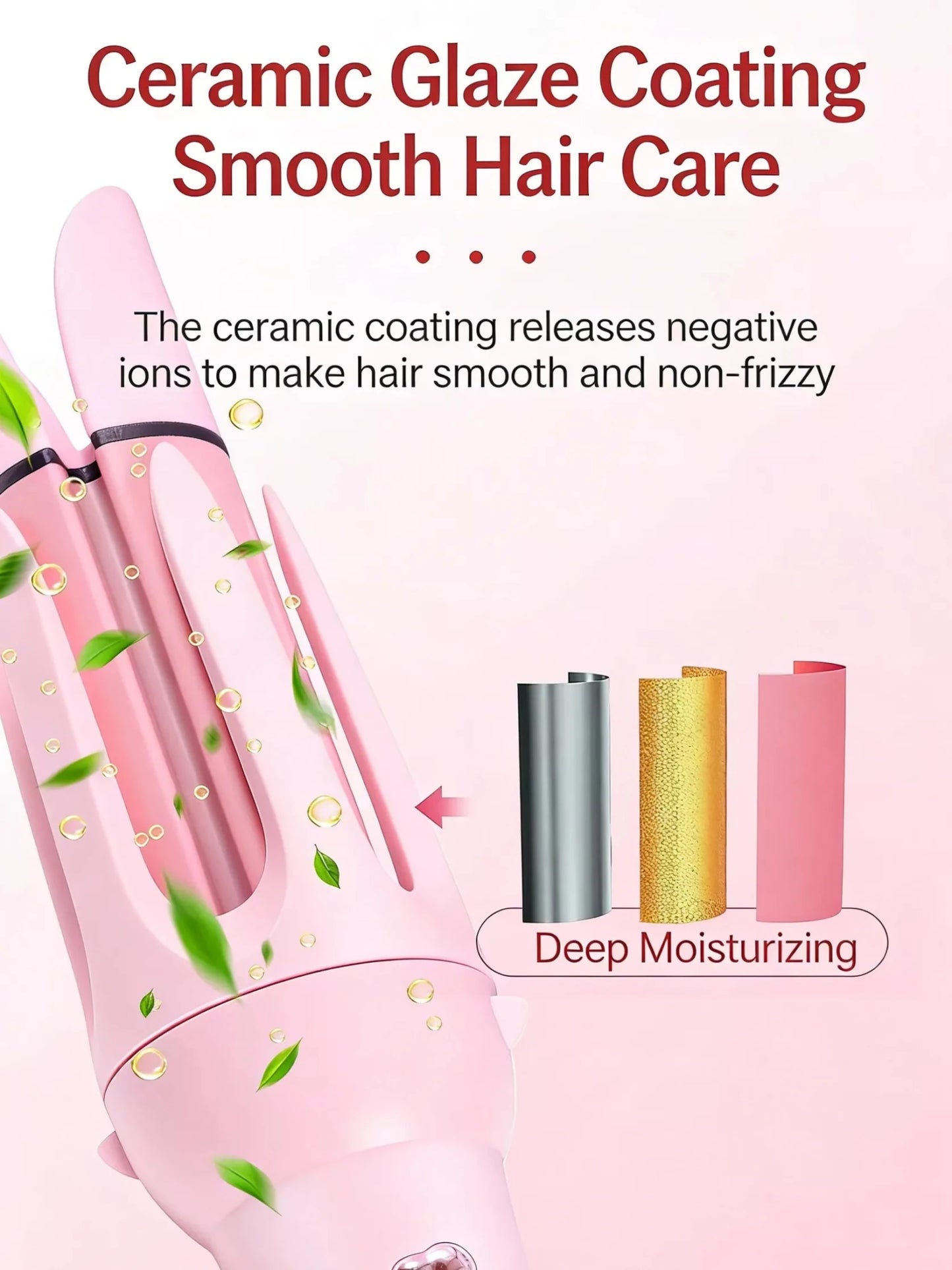2 - in - 1 Automatic Rotating Ceramic Curling Iron - Loving It Shop