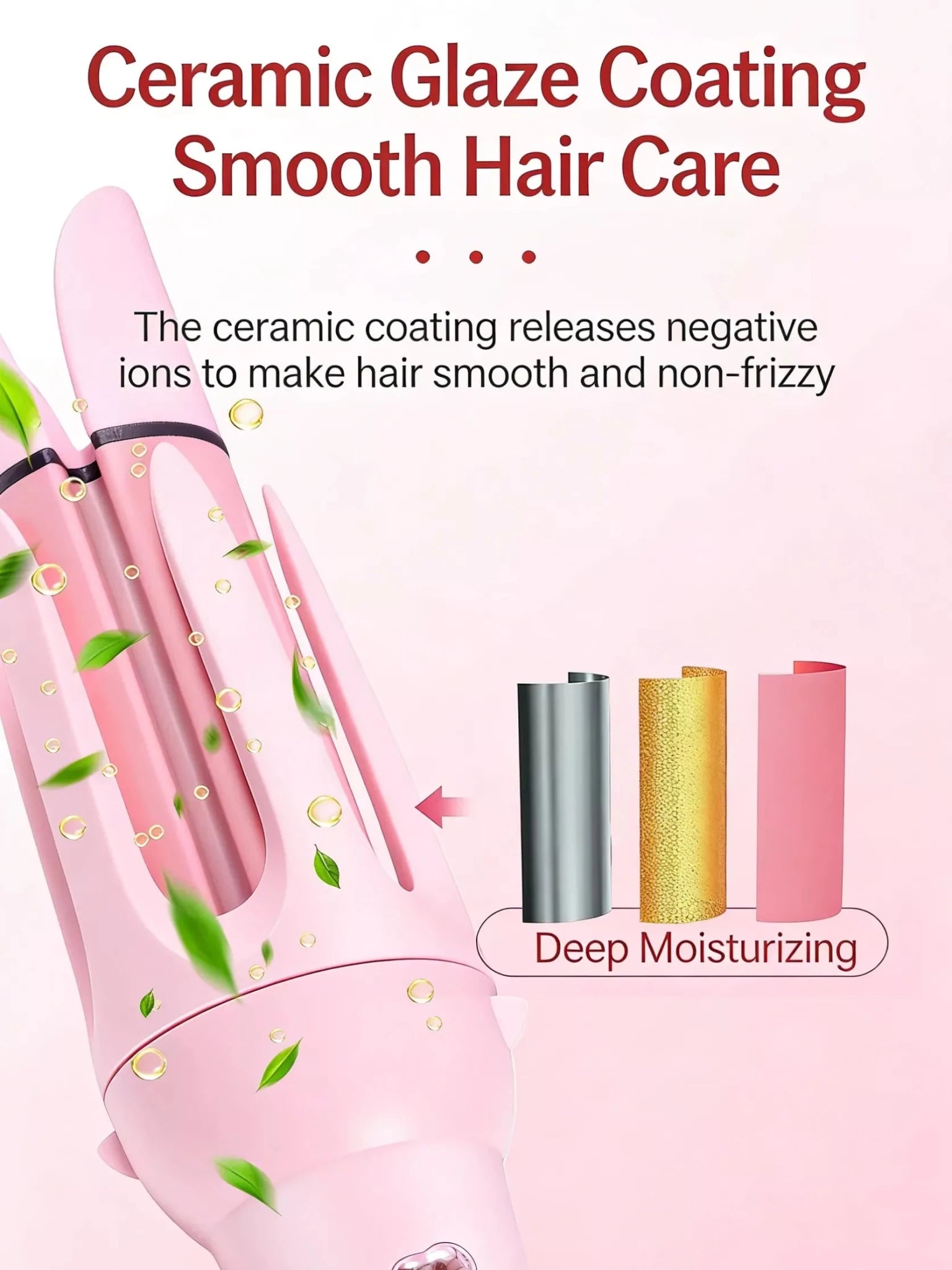 2 - in - 1 Automatic Rotating Ceramic Curling Iron - Loving It Shop
