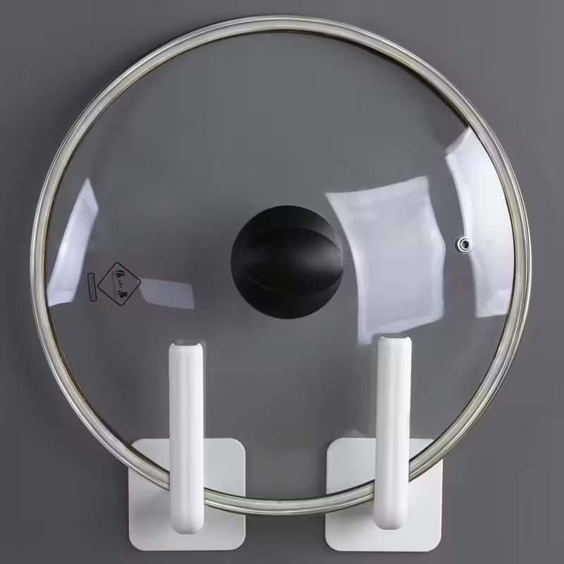 4-Pack: Adhesive Toilet Paper Holder, Wall Mount, White &amp; Black