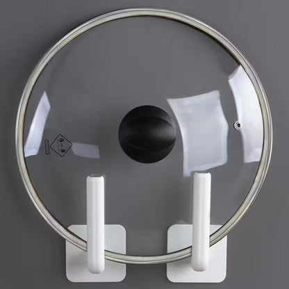 4-Pack: Adhesive Toilet Paper Holder, Wall Mount, White &amp; Black