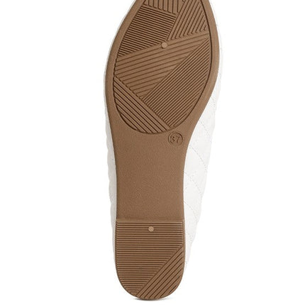 Rikhani Quilted Detail Ballet Flats