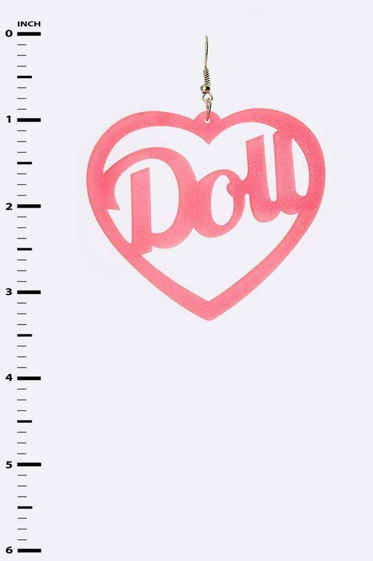 DOLL Iconic Cut Out Acrylic Earrings - Loving It Shop