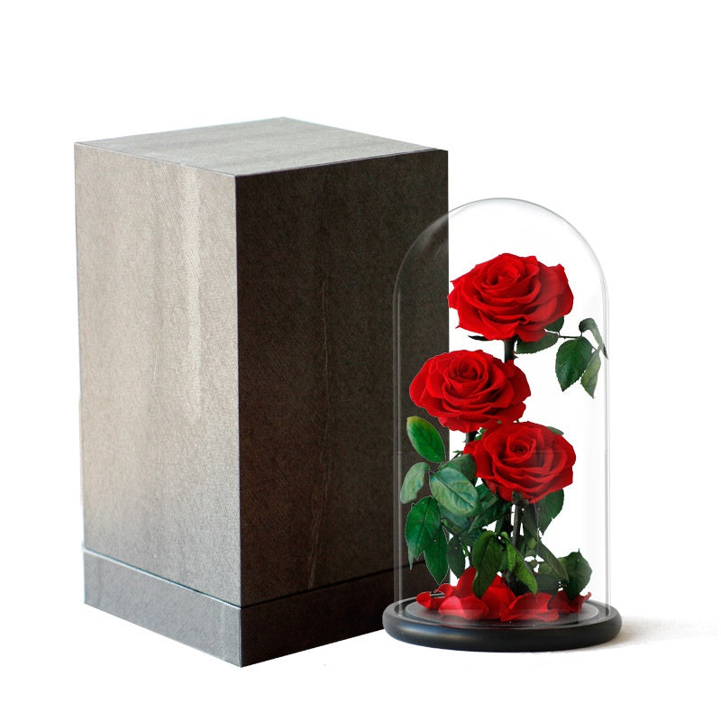Double Preserved Flower Rose Valentine&