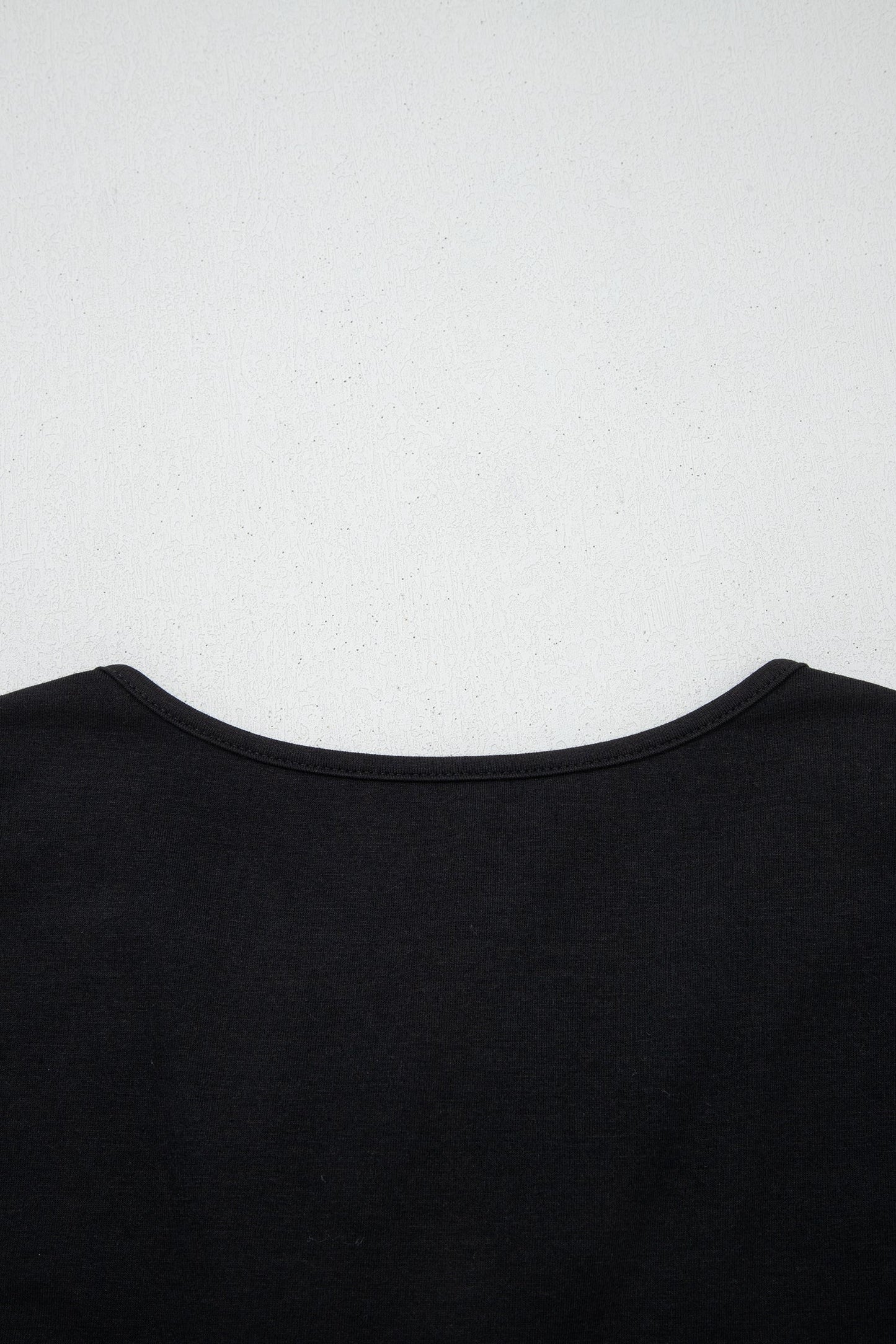 Black Plus Size Solid Color Bow Tie Peplum Tank Top