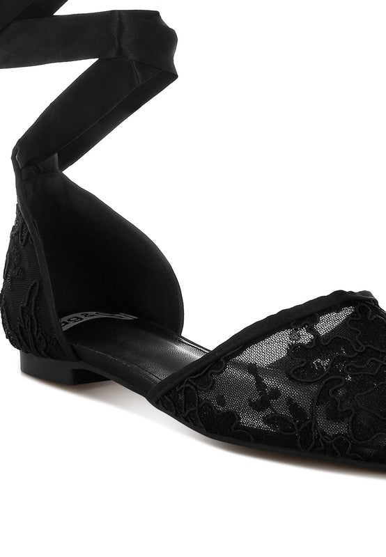 Shrami Pearl & Rhinestone Strap Flat Sandals