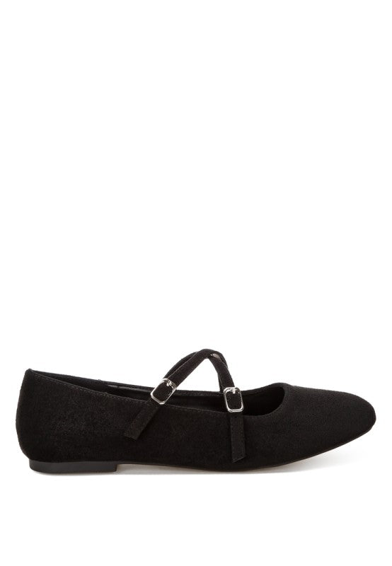 Nayela Strappy Mary Jane Flats