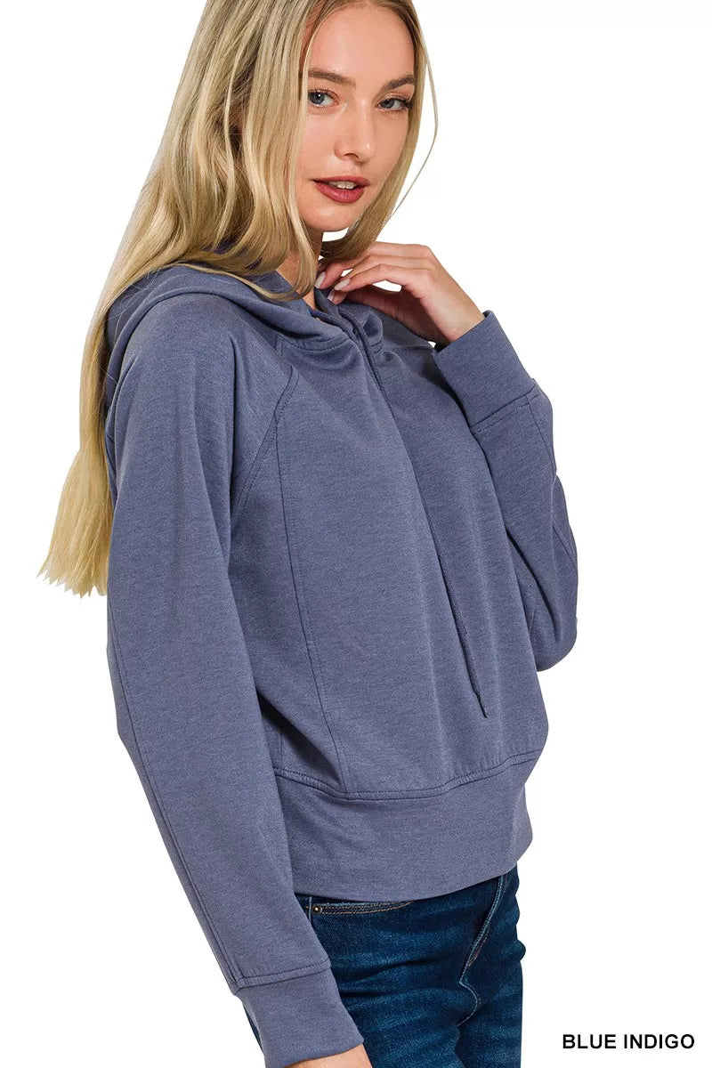 Drawstring Scuba Hoodie