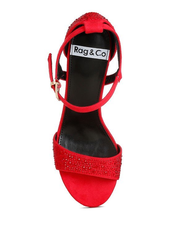 Navoli Rhinestones Embellished Sandals - Loving It Shop