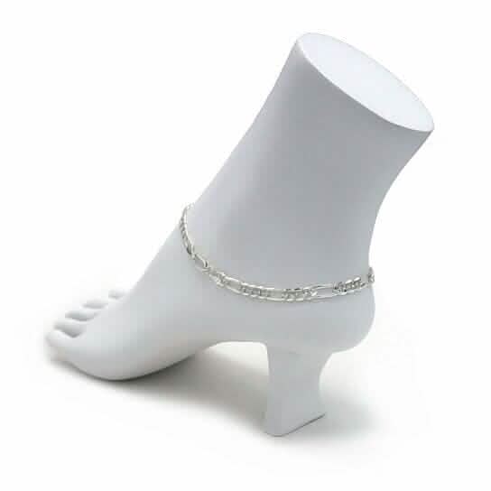 14k Yellow Gold Filled High Polish Finsh Figaro Link Anklet 5mm 9.5&