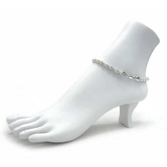 14k Yellow Gold Filled High Polish Finsh Rope Link Anklet 5mm 10&