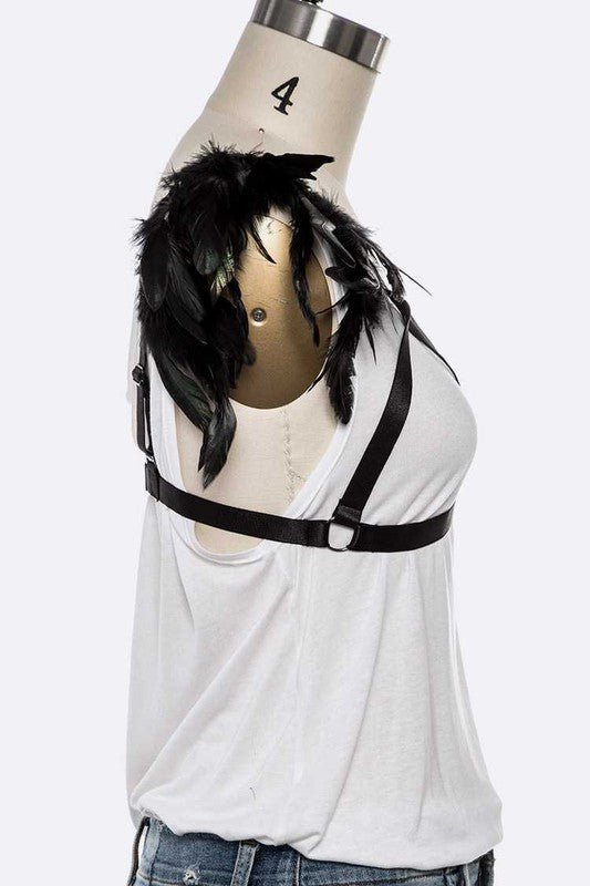 Large Feather Elastic Body Costume - Loving It Shop