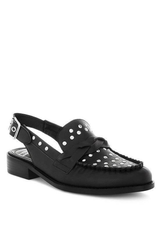 Remykin Braided Penny Strap Loafers