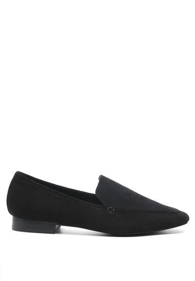 JULIA LEATHER POINTED LOAFERS - Loving It Shop