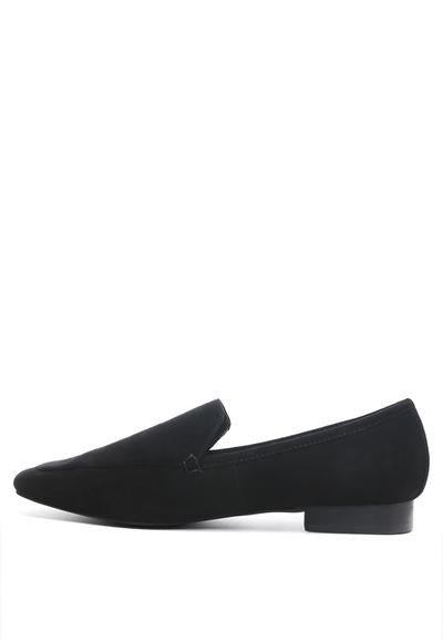 JULIA LEATHER POINTED LOAFERS - Loving It Shop