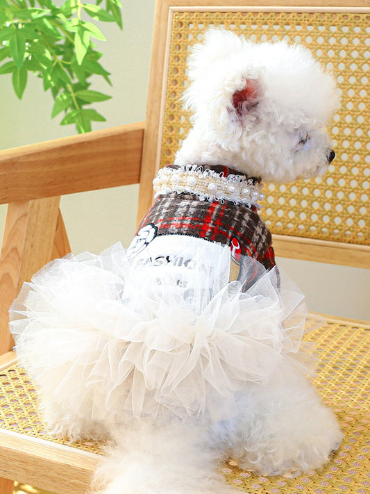 Pearl Collar Pet Dress - Loving It Shop