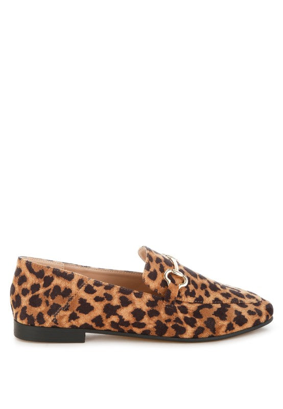 Noltas Horsebit Embellished Flat Loafers