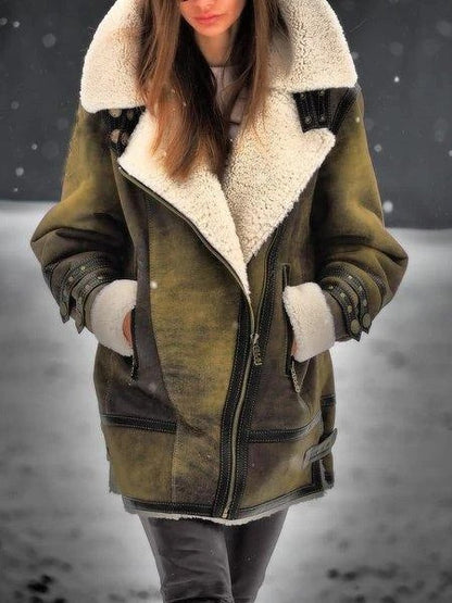 New European And American Thickened Fur One-piece Women&