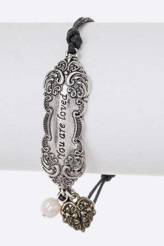 You Are Loved Engraved Bracelet - Loving It Shop