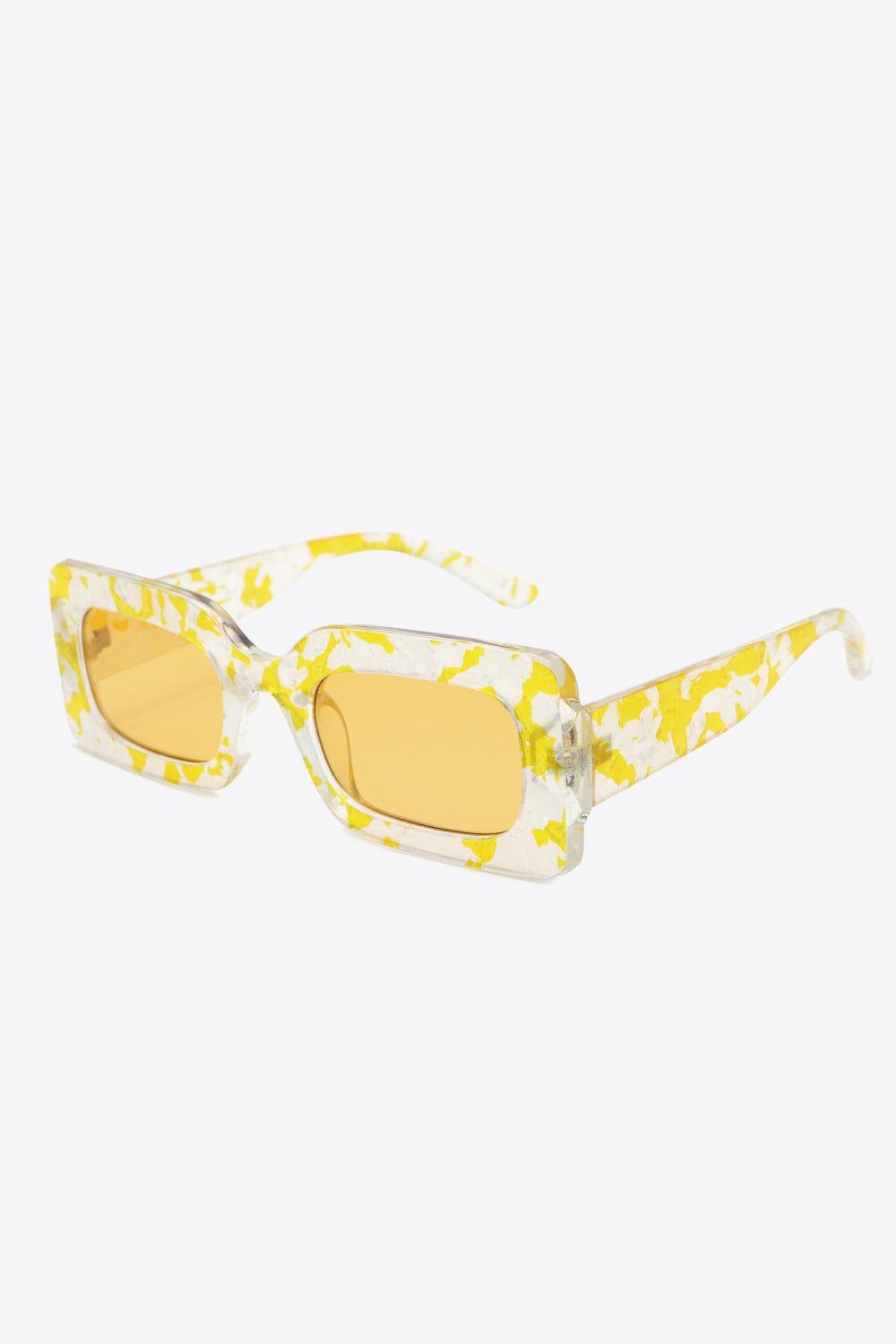 Tortoiseshell Rectangle Polycarbonate Sunglasses - Loving It Shop
