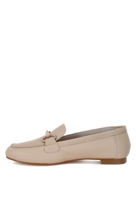 Taranis Monochromatic Horsebit Loafers