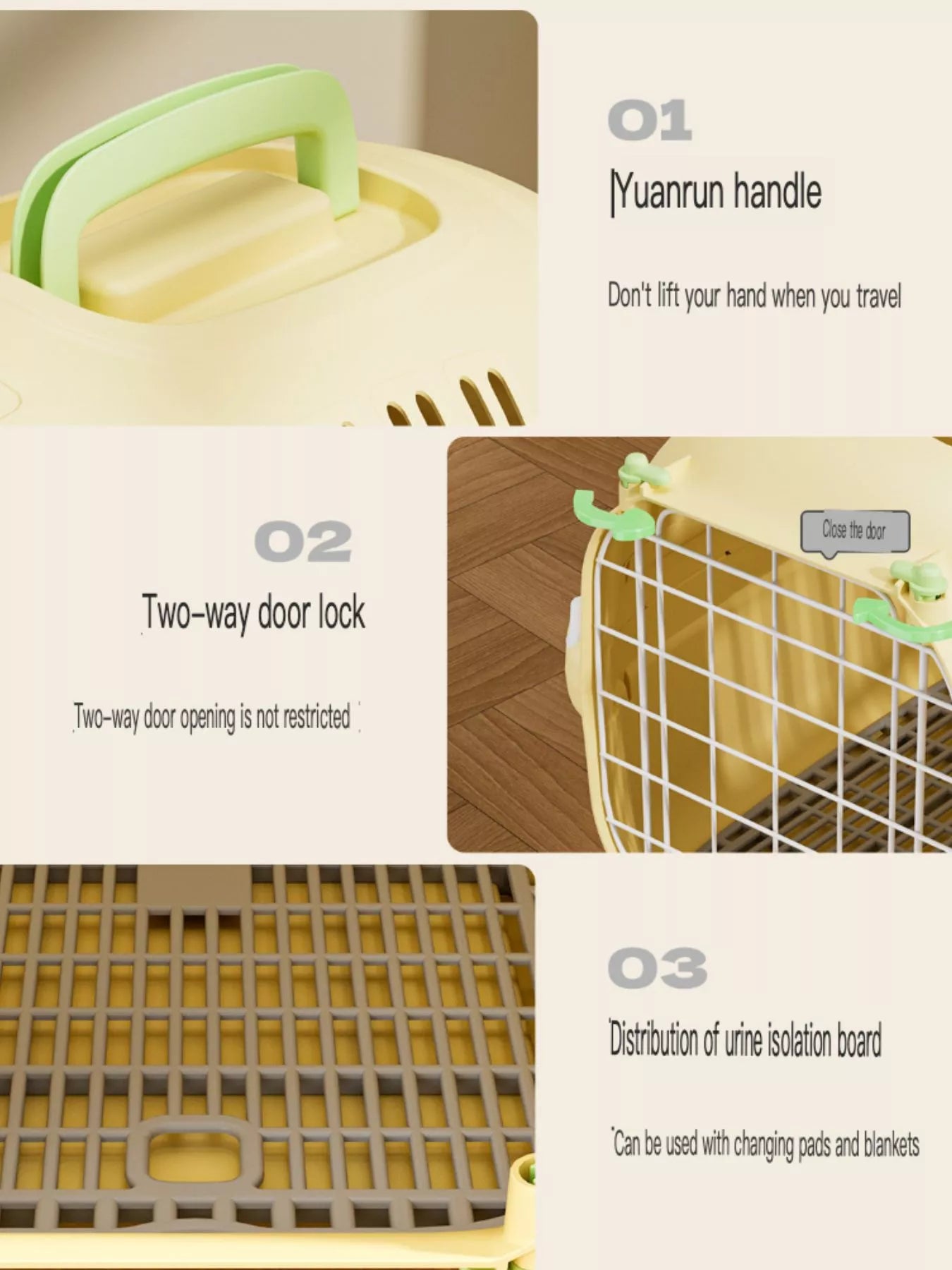 Portable Ventilated Pet Carrier Travel Cage - Loving It Shop