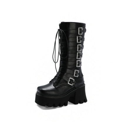 Thick-Heeled High-Heeled Women&