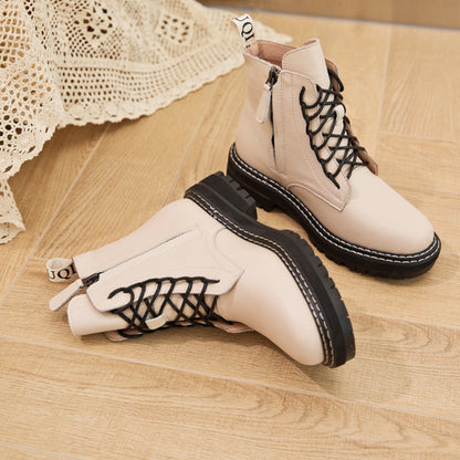 Martin Boots Round-Toe Lace-Up British Windmill Women&