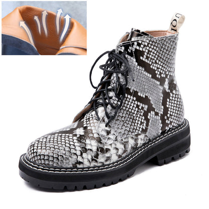 Martin Boots Round-Toe Lace-Up British Windmill Women&