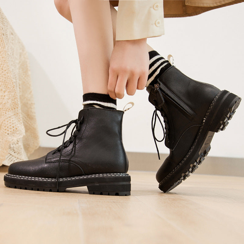 Martin Boots Round-Toe Lace-Up British Windmill Women&