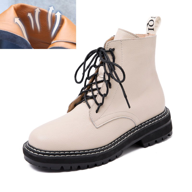 Martin Boots Round-Toe Lace-Up British Windmill Women&