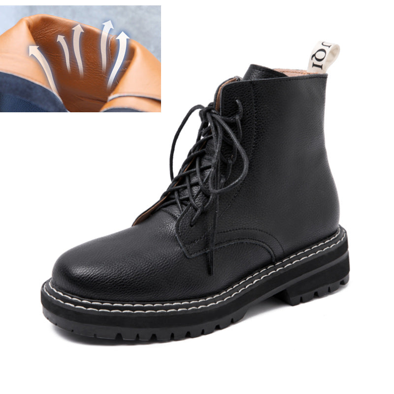 Martin Boots Round-Toe Lace-Up British Windmill Women&