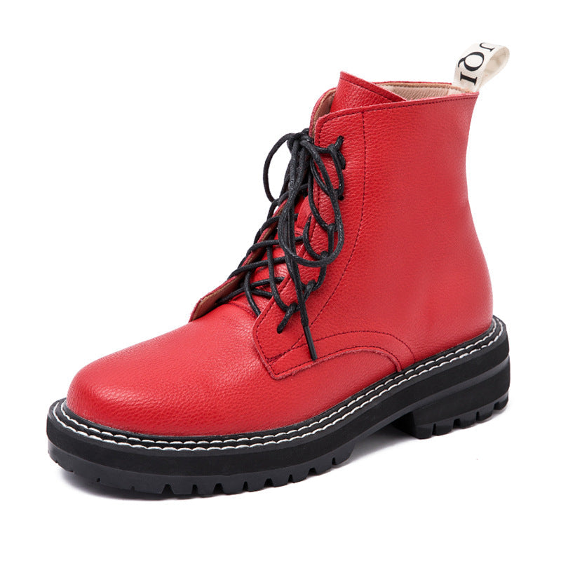 Martin Boots Round-Toe Lace-Up British Windmill Women&