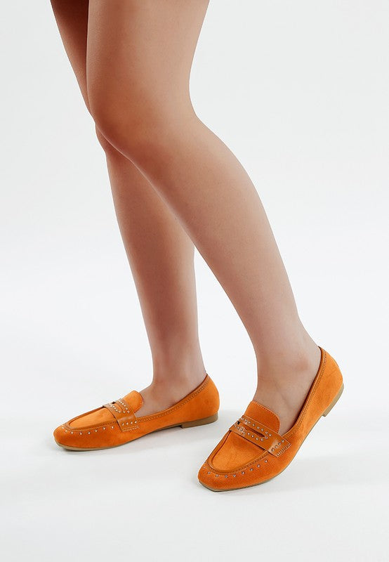 Lumina Penny Strap Studded Loafers