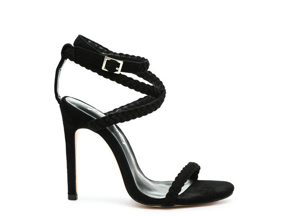 Sherri High Heeled Faux Suede Sandals