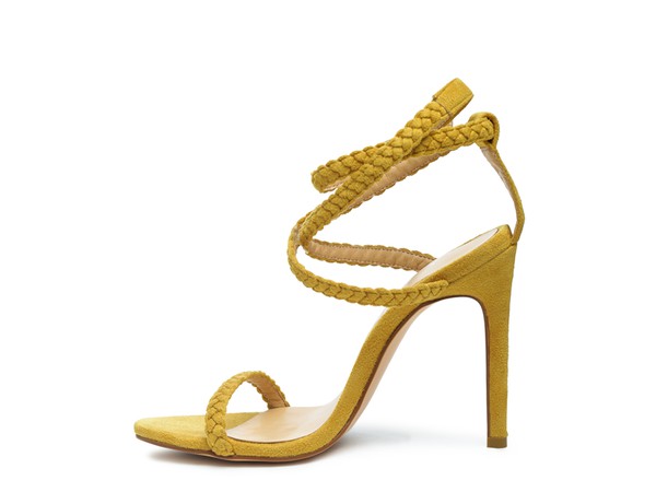 Sherri High Heeled Faux Suede Sandals