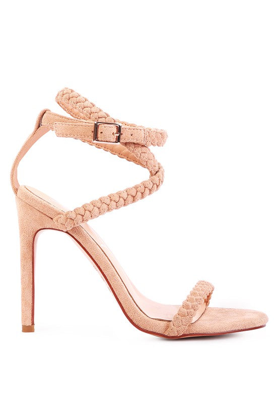 Sherri High Heeled Faux Suede Sandals