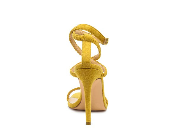 Sherri High Heeled Faux Suede Sandals