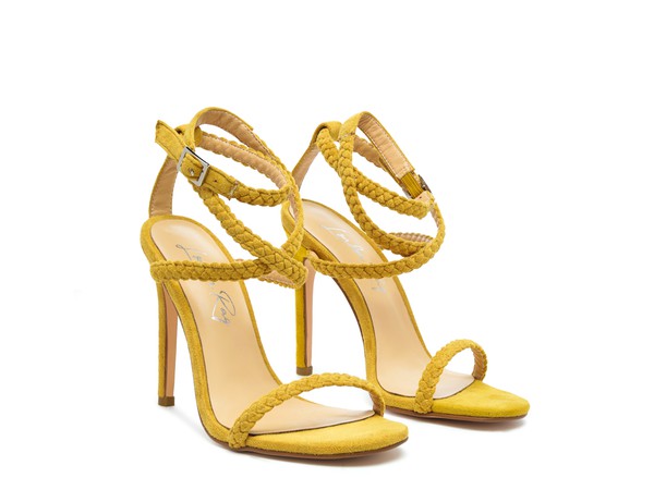 Sherri High Heeled Faux Suede Sandals