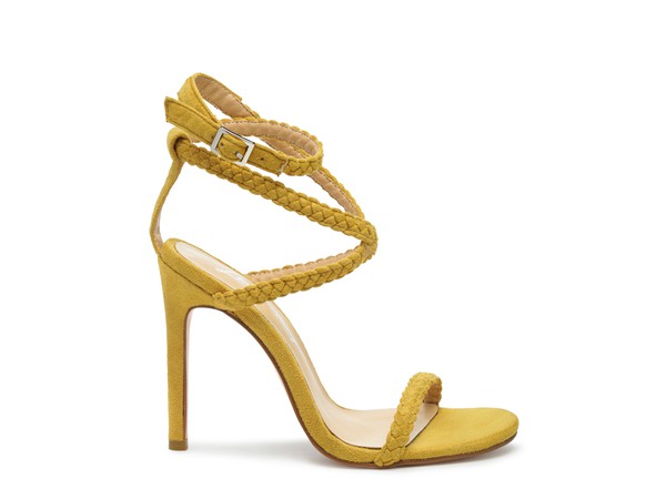 Sherri High Heeled Faux Suede Sandals