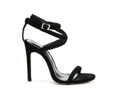 Sherri High Heeled Faux Suede Sandals