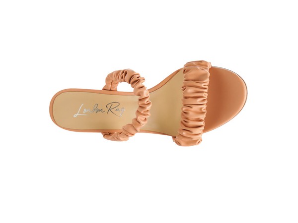 Qualie Ruched Strap Stiletto Sandals