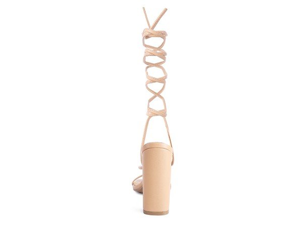 POLE DANCE LACE UP BLOCK HEELED SANDAL - Loving It Shop