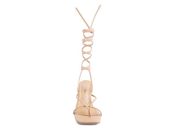POLE DANCE LACE UP BLOCK HEELED SANDAL - Loving It Shop