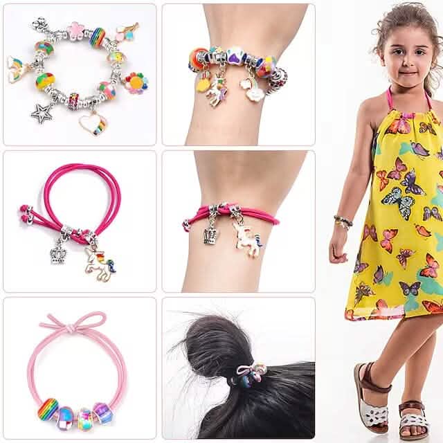 165-Piece: Gorgeous Color Beads DIY Handmade Children&
