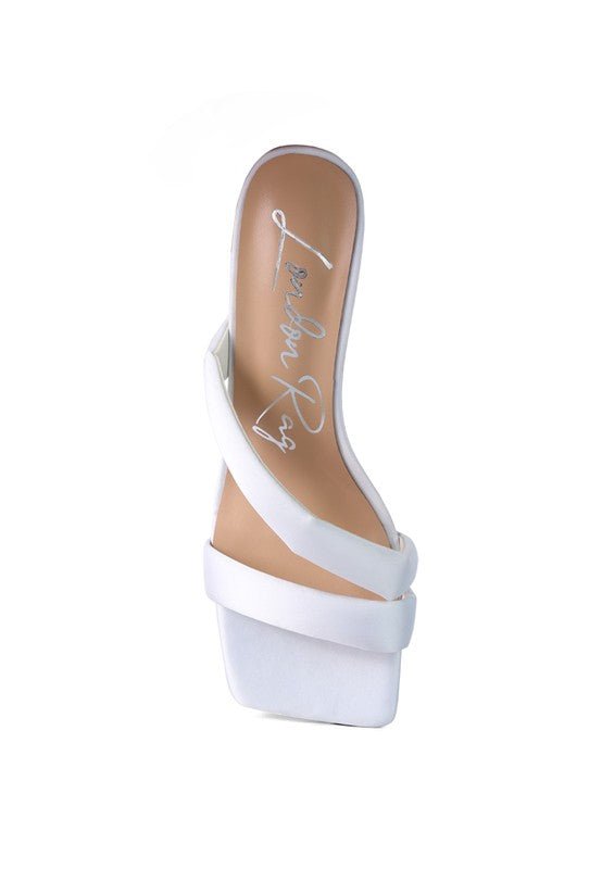 SPICE UP CROSS STRAP HEELS - Loving It Shop