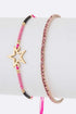 Star Charm String Rhinestone Bracelet Set - Loving It Shop
